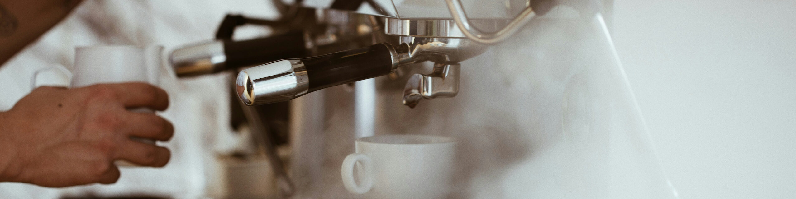 Siebträgermaschine mit viel Dampf